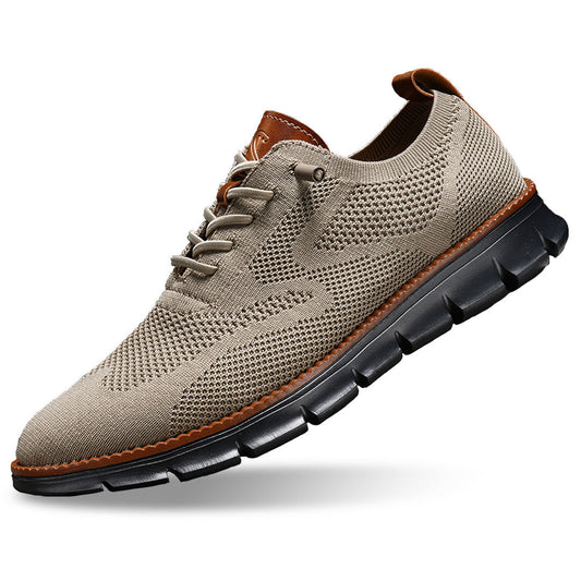 Urban Blackout – Baskets Homme Ultra-Confort Toutes Saisons en Maille Premium – Marron