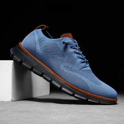 Urban Blackout – Baskets Homme Ultra-Confort Toutes Saisons en Maille Premium – Bleu Lapis