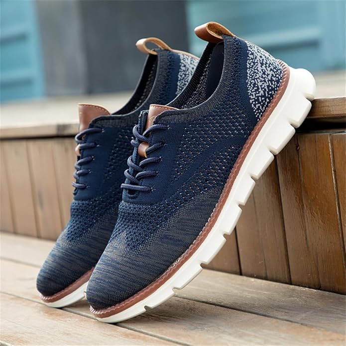 Swift – Baskets Homme Ultra-Confort Toutes Saisons en Maille Premium – Bleu marine