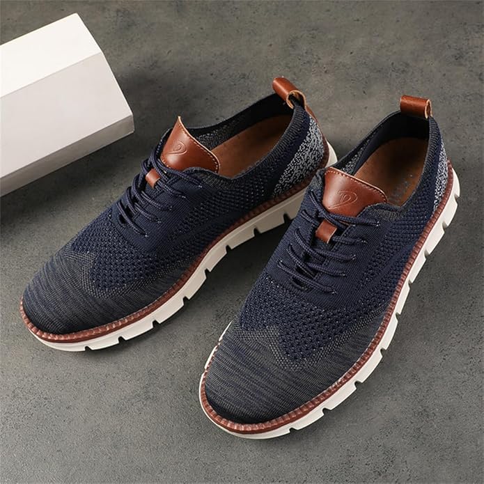 Swift – Baskets Homme Ultra-Confort Toutes Saisons en Maille Premium – Bleu marine