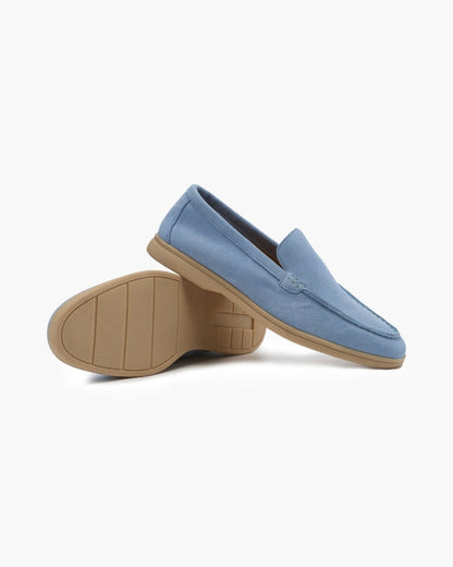 St. James – Comfortabele Suède Loafer-Hemelsblauw