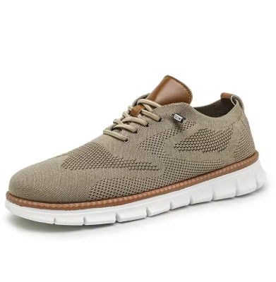 Urban – Baskets Homme en Maille Confortable – Sable Chic –  Beige
