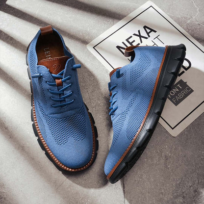 Urban Blackout – Baskets Homme Ultra-Confort Toutes Saisons en Maille Premium – Bleu Lapis