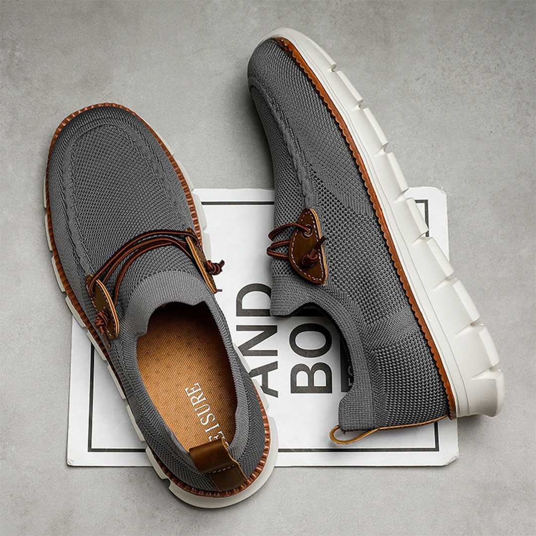 Amauti – Mocassins pour homme Chaussures toutes saisons ultra-confortables en cuir de première qualité – Gris (Cópia)